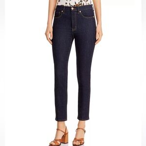 NEW Tory Burch Sz 25 Dark Wash Straight Leg Jeans